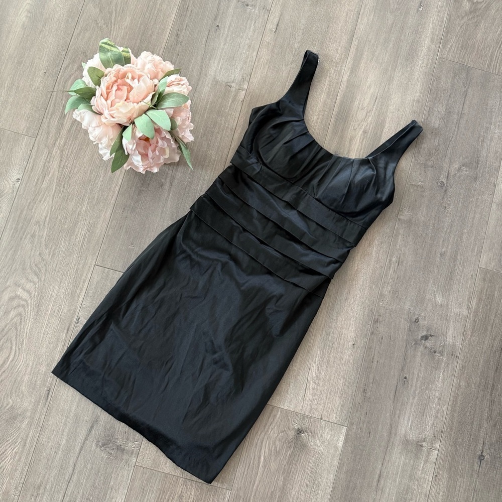Y2K Vintage B Darlin‎ Black Ruched Layered Little Stretch Bodycon Dress